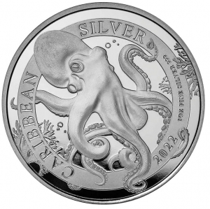 1 Unze Silber Octopus 2022  ( kein Internetverkauf ) nur Ladenverkauf